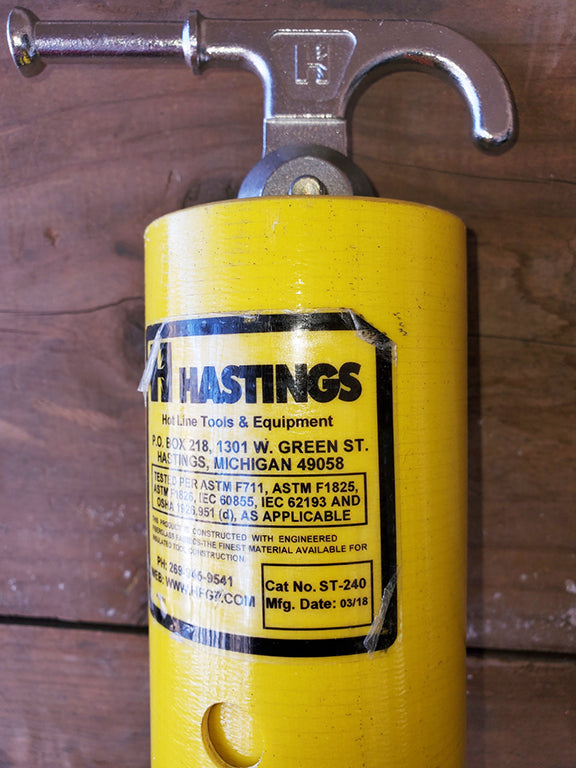 Why Strain? Leverage Booster for Quick Clip 3" dia. for Hastings Di-Electric telo-poles ST-240 Avoid Rotator Cuff Injury!