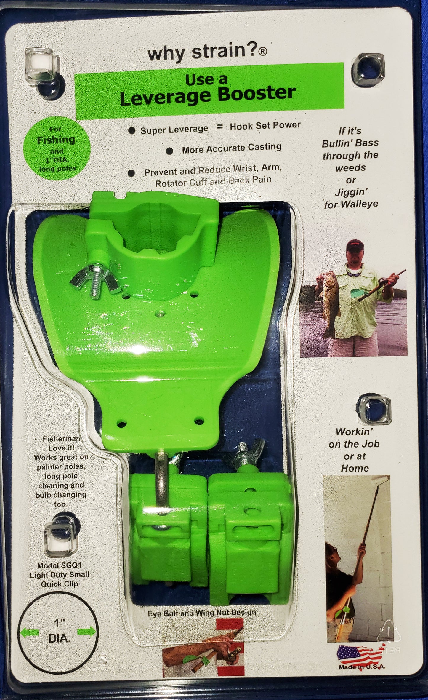 Turboset Angler "Pro Pack"-3 Quick Clips one arm cradle