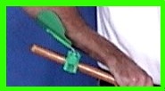 Why Strain? Leverage Booster for Painter pole, Long Cleaning pole, Floor Mop. Quick Clip Light Duty 1" dia.