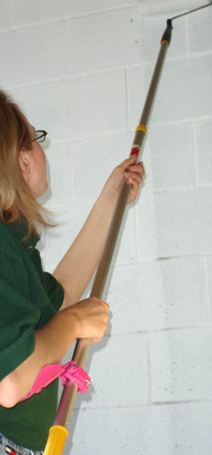 Why Strain? Leverage Booster for Painter pole, Long Cleaning pole, Floor Mop. Quick Clip Light Duty 1" dia.