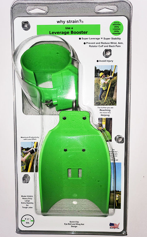 Why Strain? Leverage Booster for Quick Clip 3" dia. for Hastings Di-Electric telo-poles ST-240 Avoid Rotator Cuff Injury!